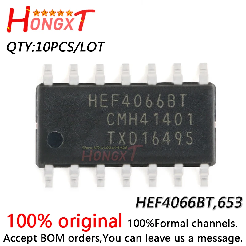 

10PCS 100% NEW HEF4066BT,653 SOP.