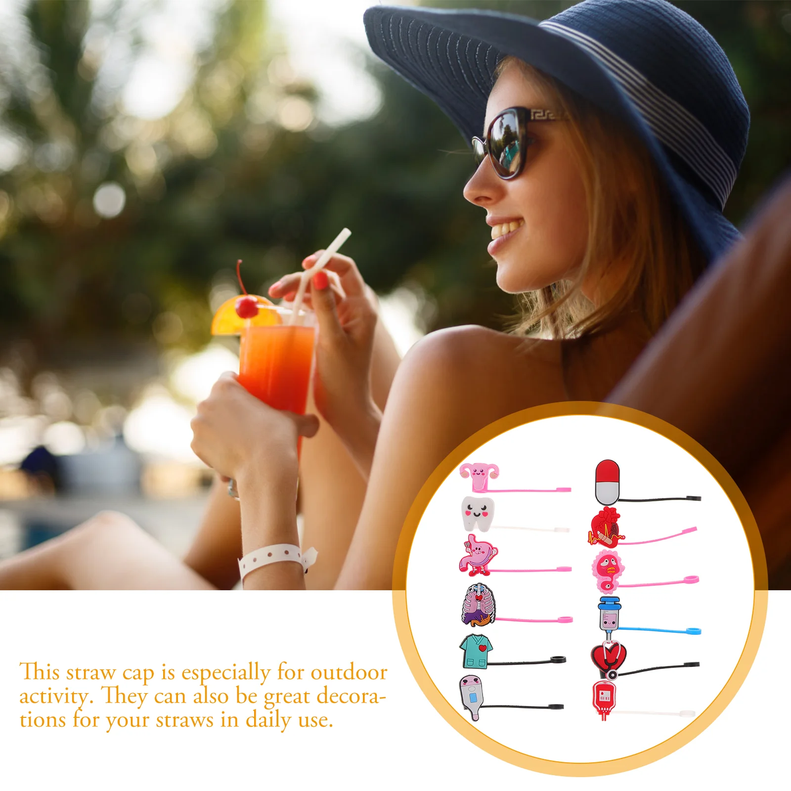 12 шт. силиконовые соломенные пылезащитные чехлы для многоразовых соломинок