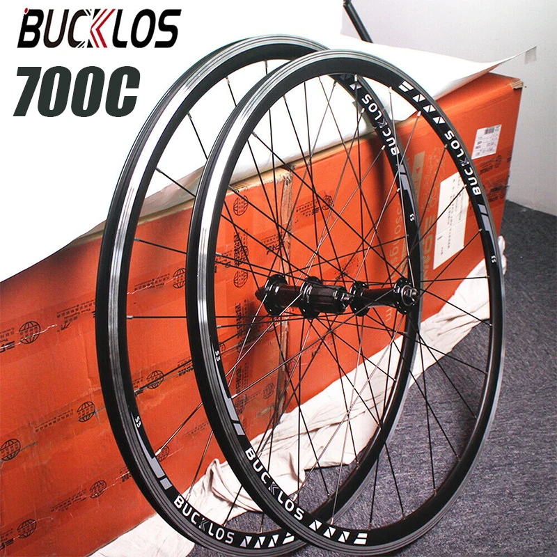 

Комплект колес для шоссейного велосипеда BUCKLOS 700C, комплект с уплотнением, подшипник 8/9/10 скоростей, QR, для Shimano SRAM