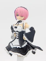 anime action figures model figure sexy maid starts from scratch ram maid dress anime figure girl