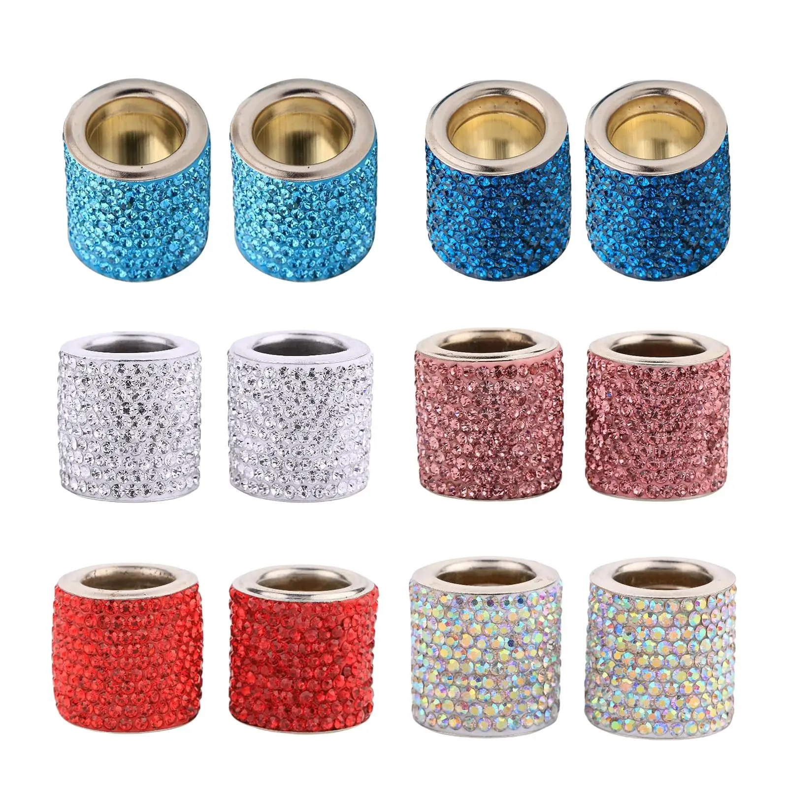 2x алмазный подголовник автомобиля головы сиденья воротники кольца декор модный