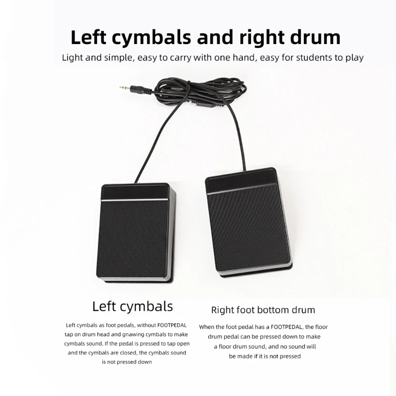 Удобные для начинающих скатывающиеся барабанные колодки Детские электрические