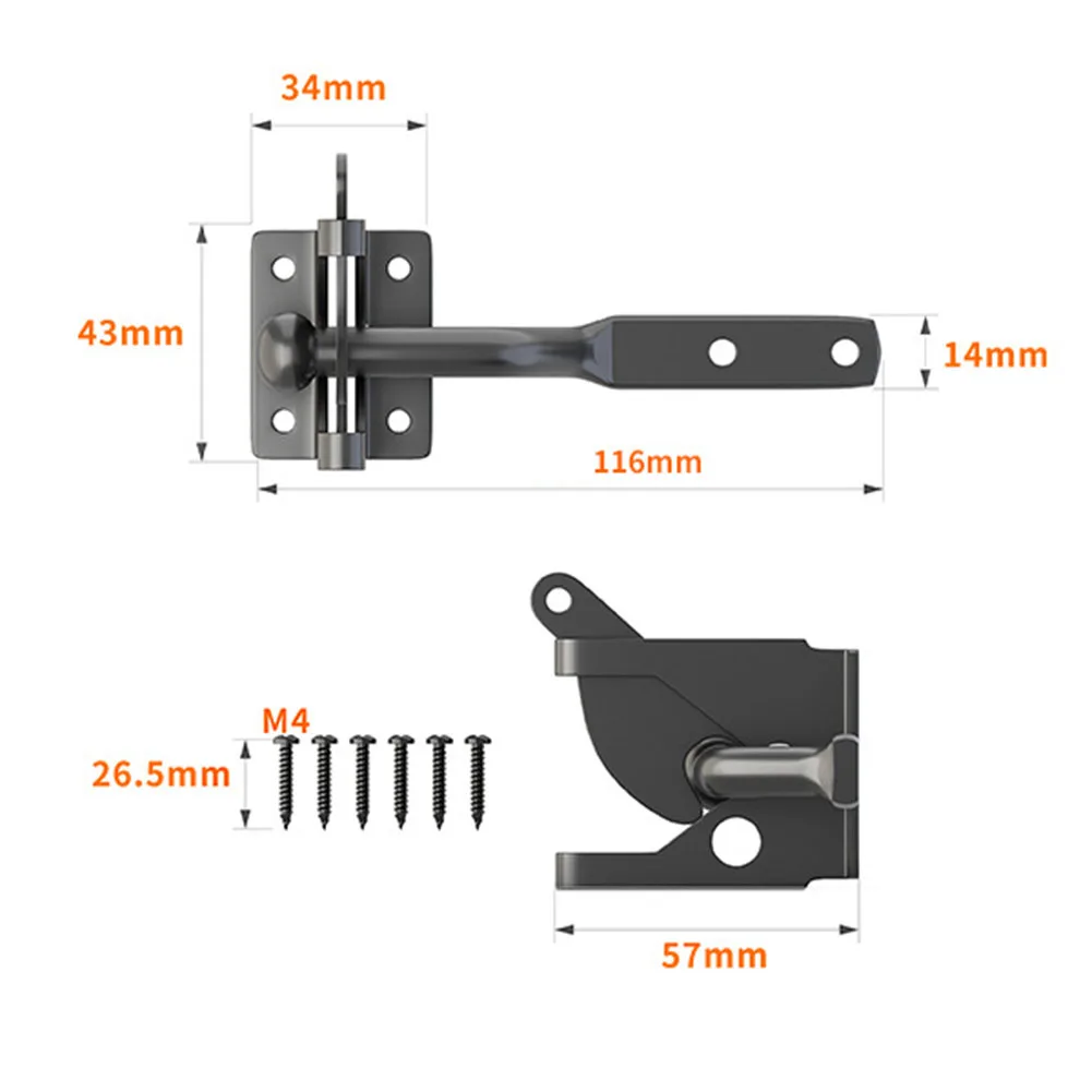 

Fence Door Latch Fence Latch Home Hardware Door Lock Fence Fence Latch Gate Latch Guardrail Lock Door Lock Latch
