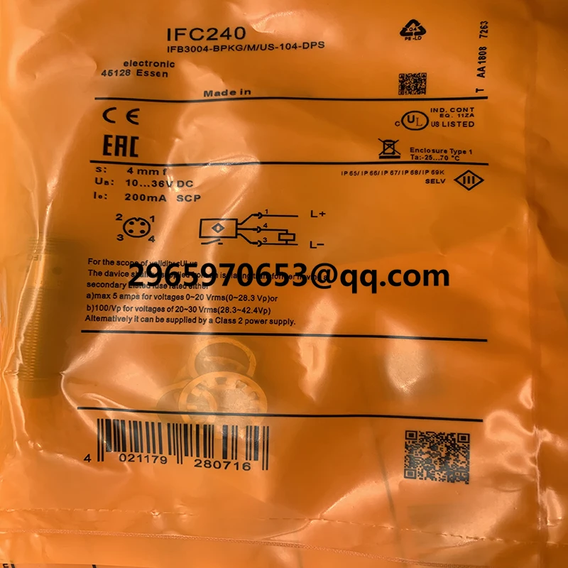 Новый датчик для бесконтактного переключателя IFC207 IFC229 IFC235 IFC206 IFC209 IFC239 IFC243 в