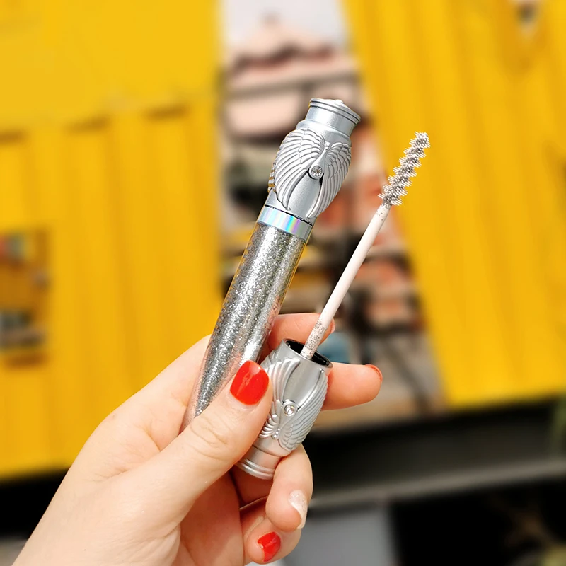 Сияющая тушь для ресниц блестящая водостойкая быстро удлиняющаяся завивающая