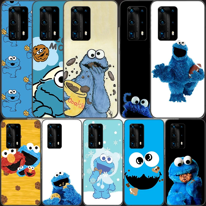 

Cookie Monster Soft Clear Phone Case For Huawei P30 Lite P10 P20 P40 P50 Pro Mate 40 Pro 30 20 10 Lite Cover Silicone