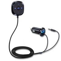 hot handsfree cigarette lighter magnetic base bluetooth compatible car kit mp3 3 5mm audio music receiver adapter usb charger