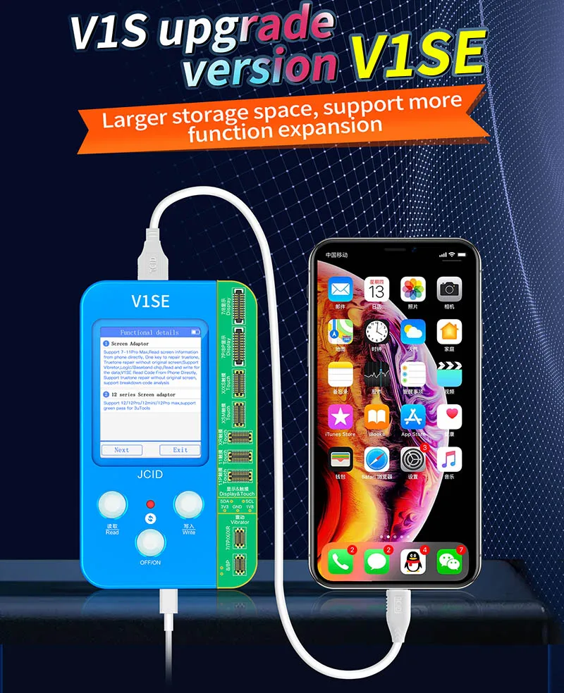 Фото TLF Новое обновление Jc V1se для телефона True Tone Health Face Id Ремонт отпечатков пальцев Программатор №4