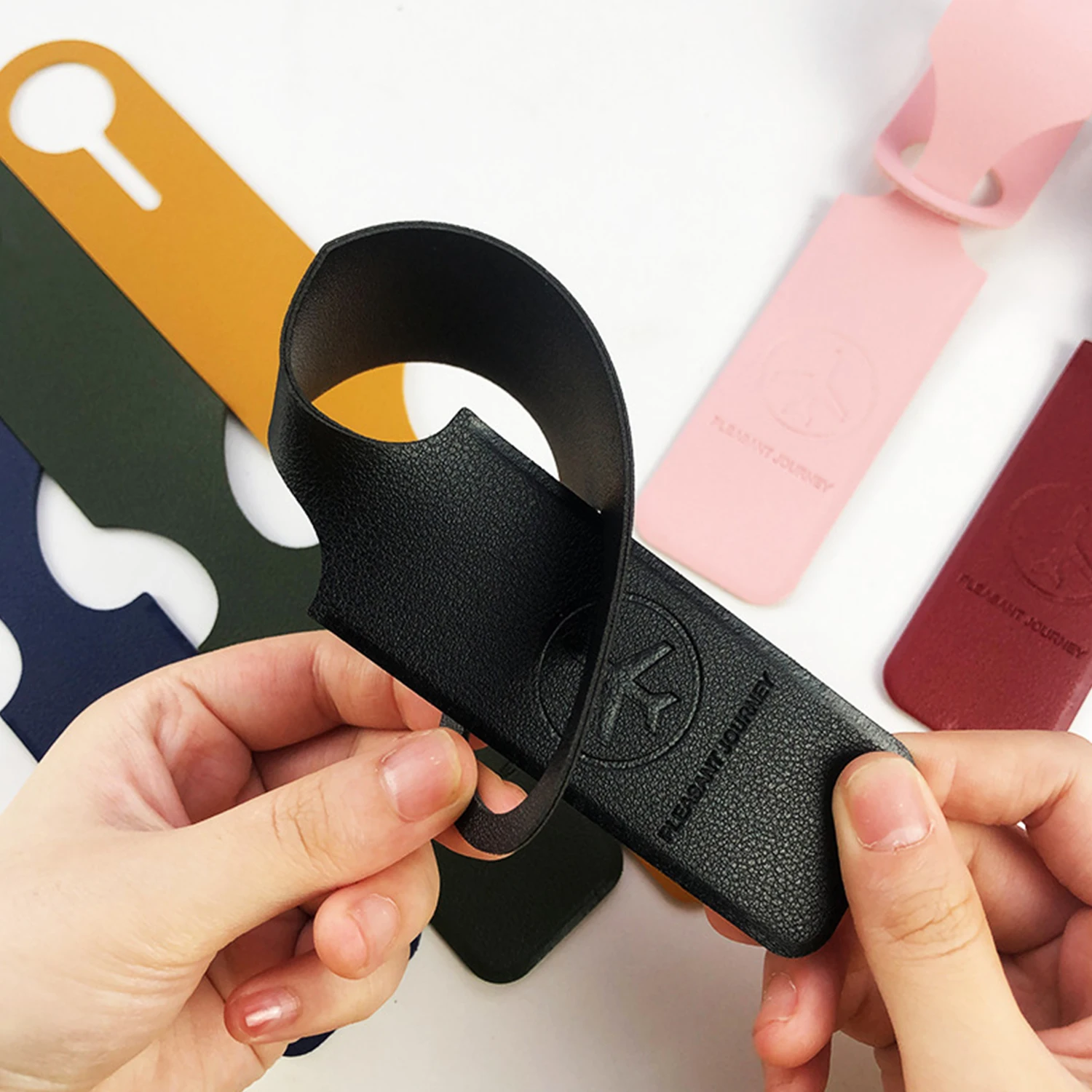 1 шт. этикетка-идентификатор для чемодана из ПУ кожи