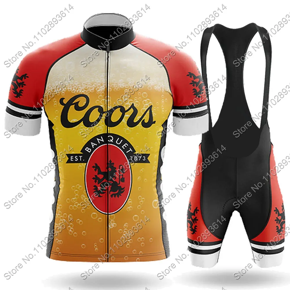 Комплект велосипедного трикотажа Coors-Banquet 2025 Drink Beer мужская одежда костюм для