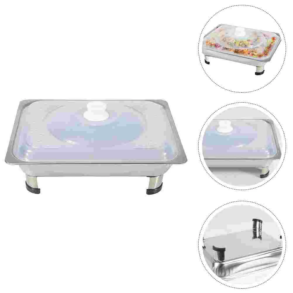 

1 Set Restaurants Buffet Furnace Stainless Steel Buffet Dishes Storage Holder