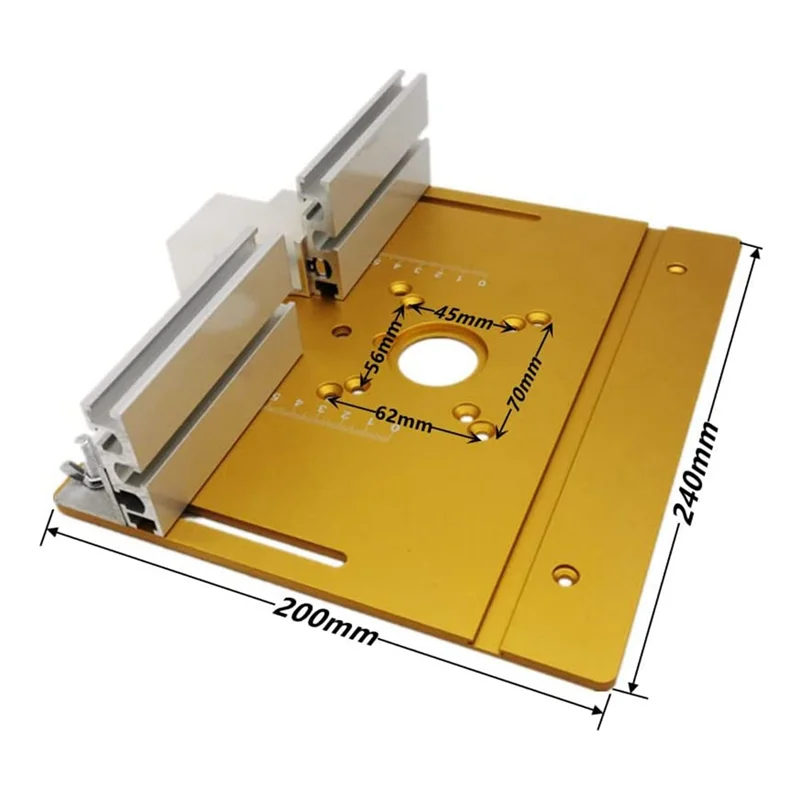 Модернизированная алюминиевая вставная пластина стола фрезерного станка с