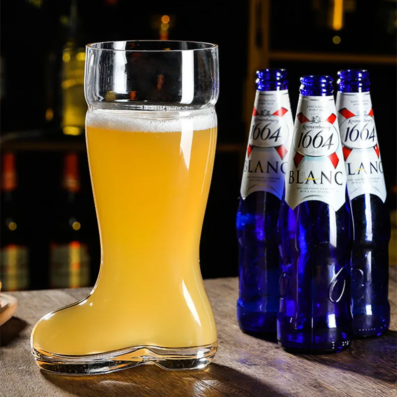 Стеклянные ботинки пивной бокал большой емкости персонализированные кружки для