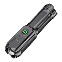 multi function ultra bright flashlights abs strong light focusing flash light usb rechargeable zoom xenon forces outdoor torch