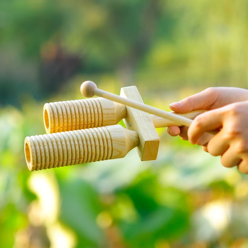 Orff детская деревянная ударная трубка с несколькими звуковыми трубками
