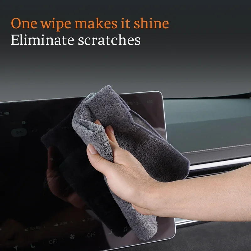 Подходит для полотенец чистки салона автомобиля Zeekr 001 бархата из кожи оленя