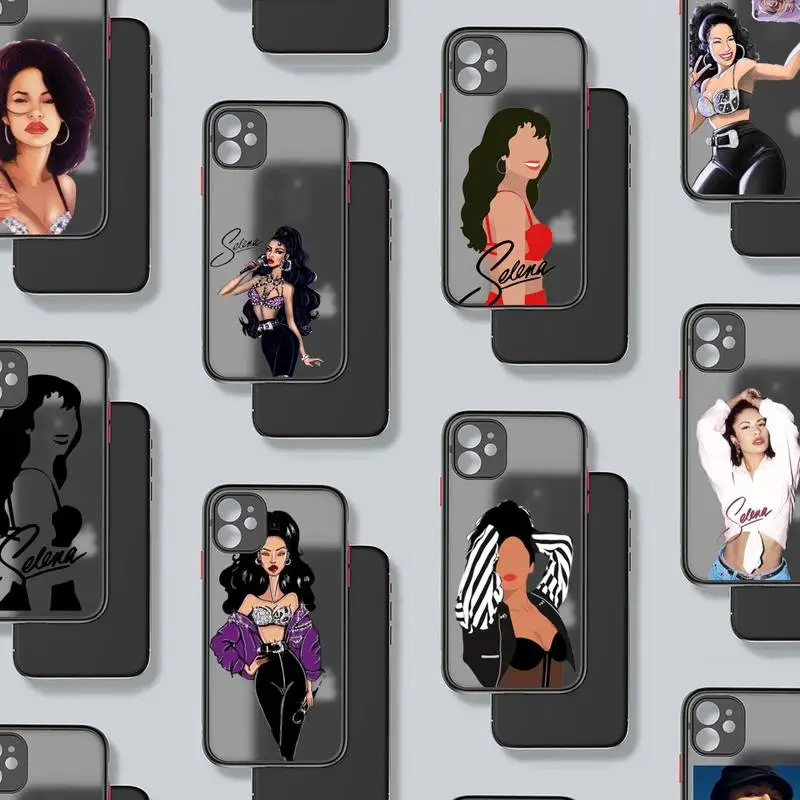 

Top Latin artist of the '90s Selena quintanilla Phone Case matte transparent For iphone 7 8 11 12 13 plus mini x xs xr pro max