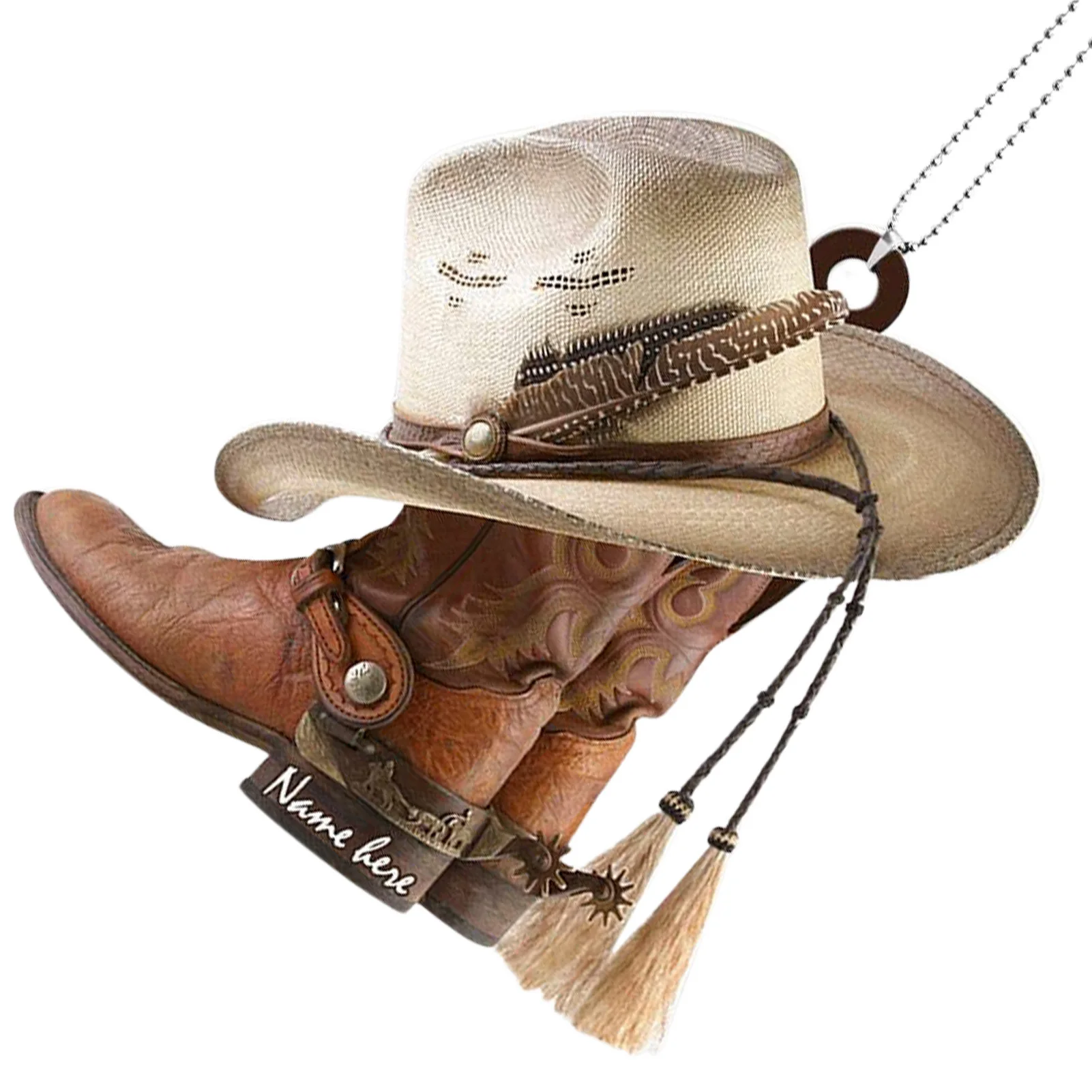 

Acrylic Horse Saddle Car Ornament Novelty Car Rearview Mirror Pendant Arcylic Hangings Car Rearview Mirror Accessories