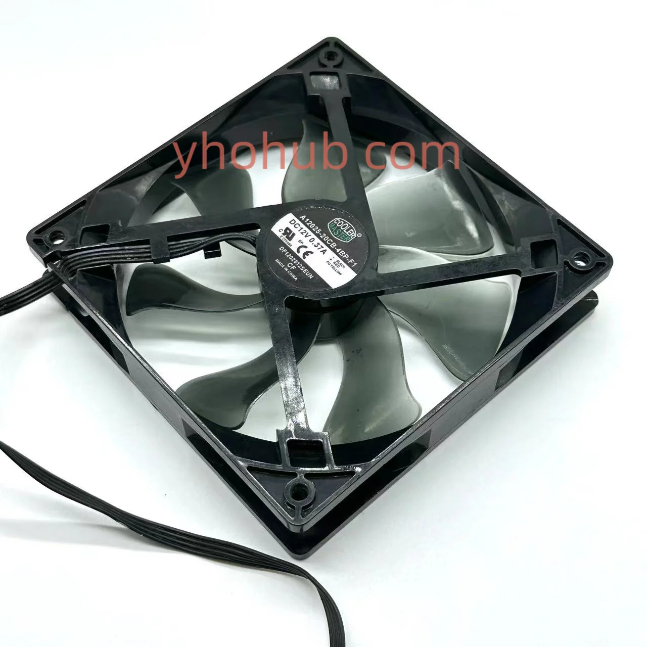 Master A12025-20cb-4bp-f1 Dc 12v 0.37a 120x120x25mm 4-wire Server Cooling Fan