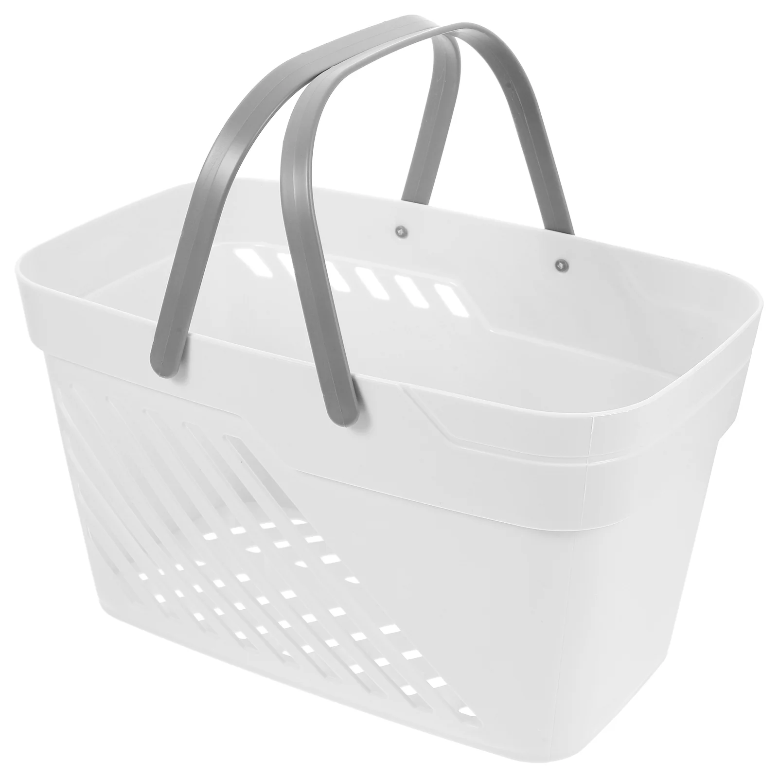 

Baskets Plastic Handles Trashcan Shower Sundries Storage Bin Small Bins Bathroom Portable