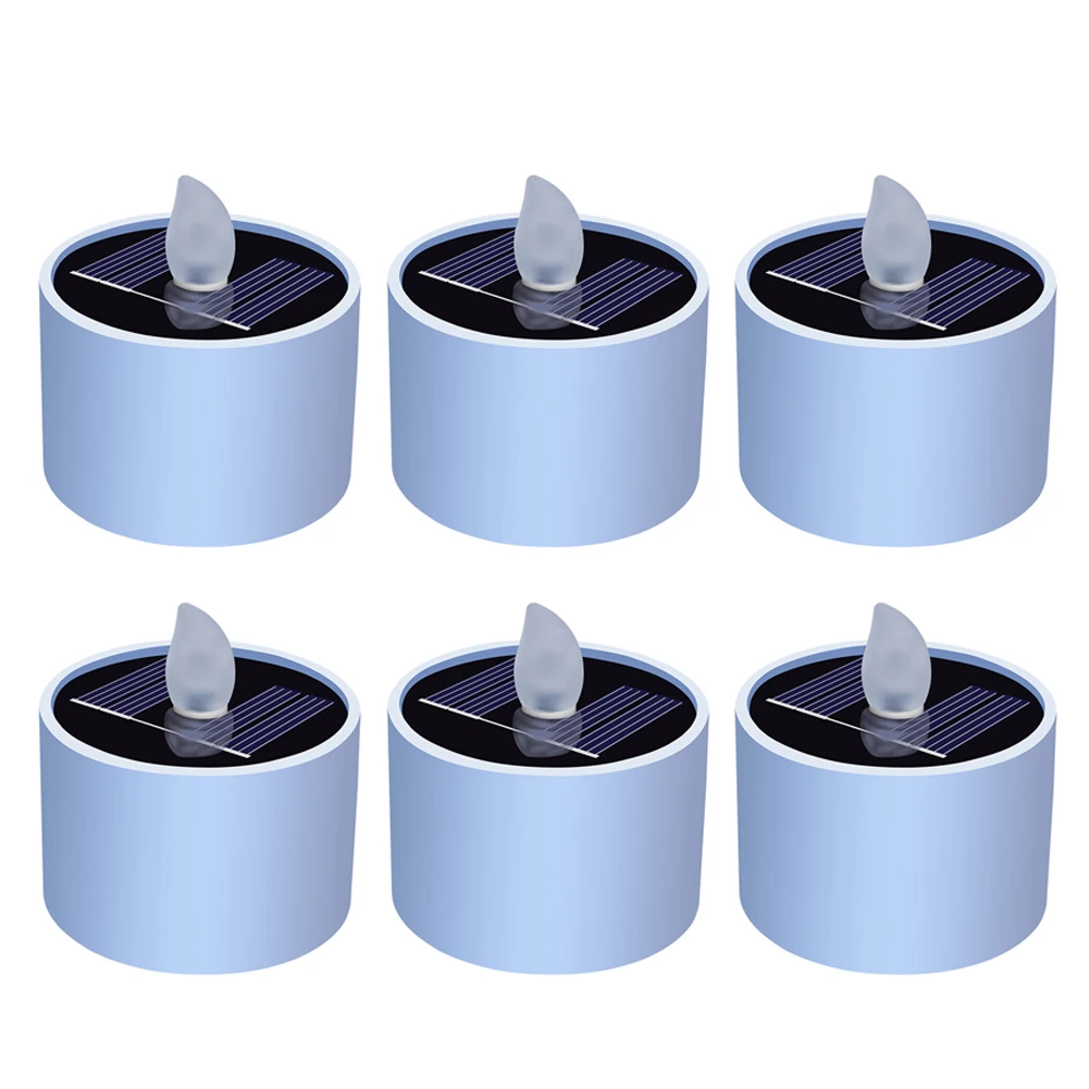 

6 шт., водонепроницаемые декоративные фонари на солнечной батарее