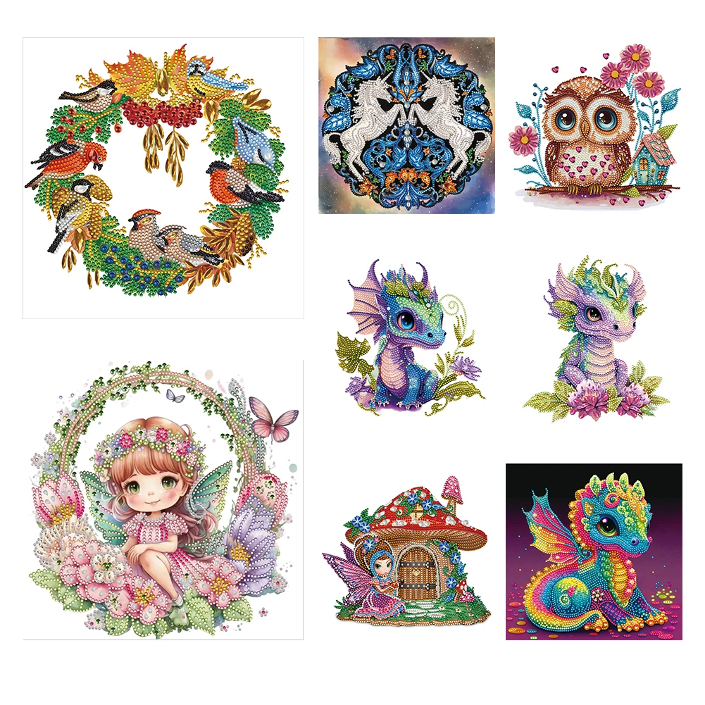 

30*30cm Partial Special Shaped Drill 5D DIY Animal Diamond Painting Kit Jewelry Cross Stitch Diamond Rhinestones Paintings