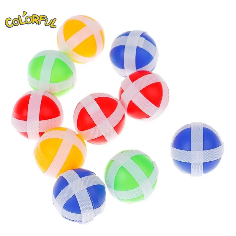 

10PCS Montessori Dart Board Target Shooting Target Ball Sports Game Toys Outdoor Toy Sticky Ball 3.4cm Random Color