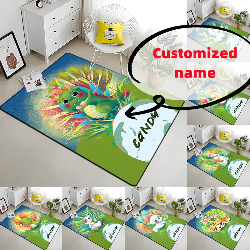 

12 Customized Chinese Zodiac Names carpet Yoga living room doormat living room area rug games area floor mat crawling mat