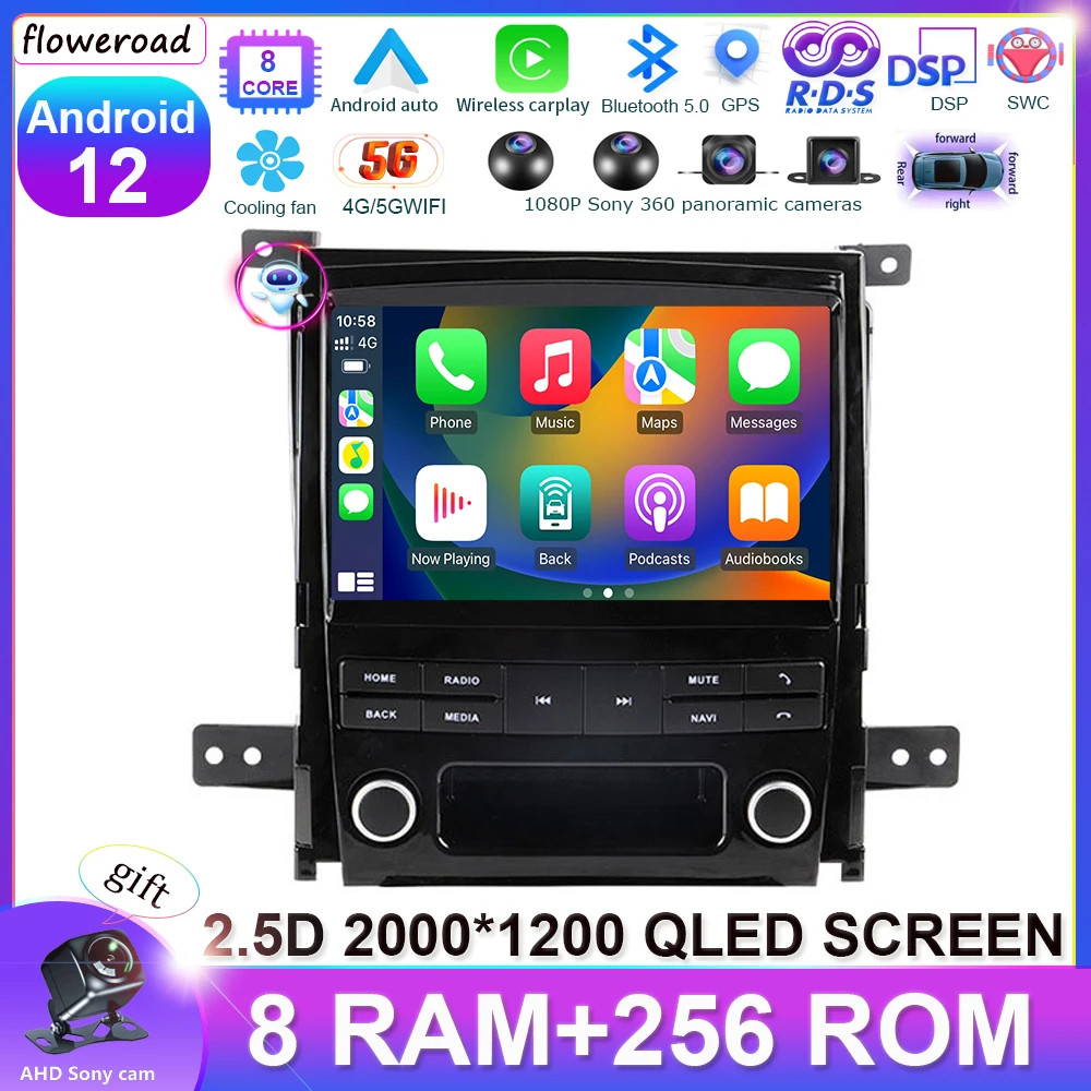 

Android 12 For Cadillac Escalade 2006 - 2013 Multimedia Video Player 4G WIFI Navigation GPS DSP Wireless Carplay android auto