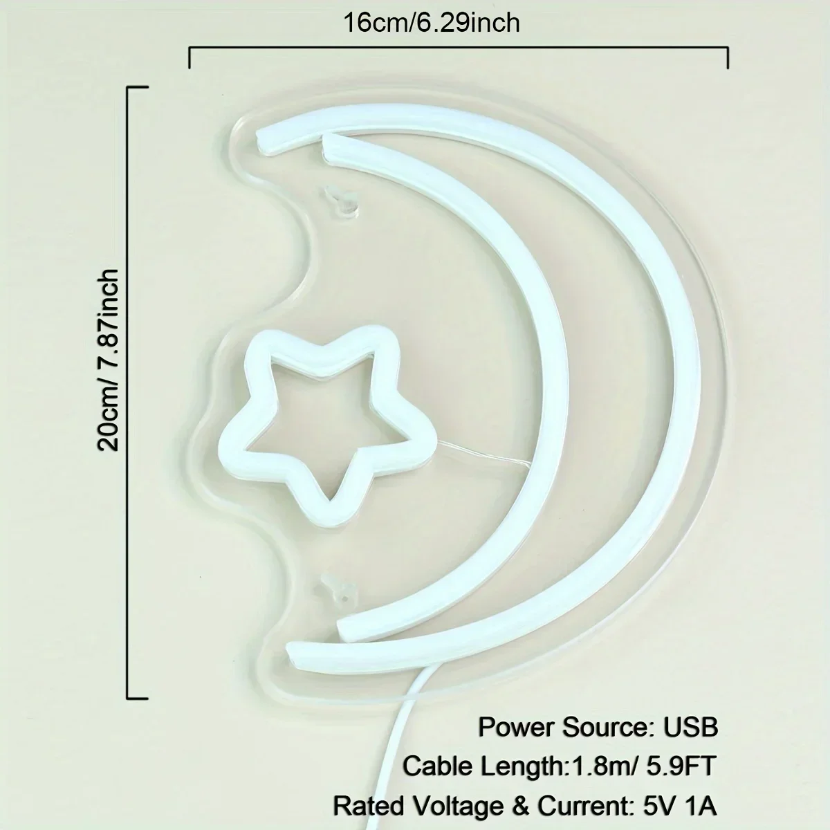 Неоновая Вывеска В Форме Луны И Звезды Настенный Декор Светодиодные Неоновые