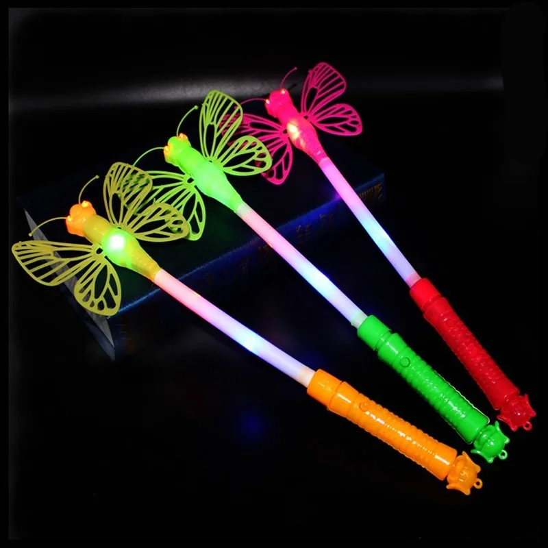 

10 шт., светодиодные светящиеся палочки-бабочки для вечеринки