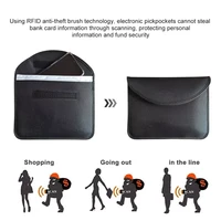 credit card mobile phone signal blocking bag wallet privacy protection portable tablet cover sticker shielding pouch