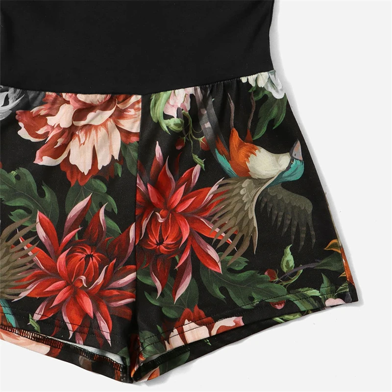 Летние Семейные одинаковые наряды цельное платье для мамы и дочки одежда ребенка