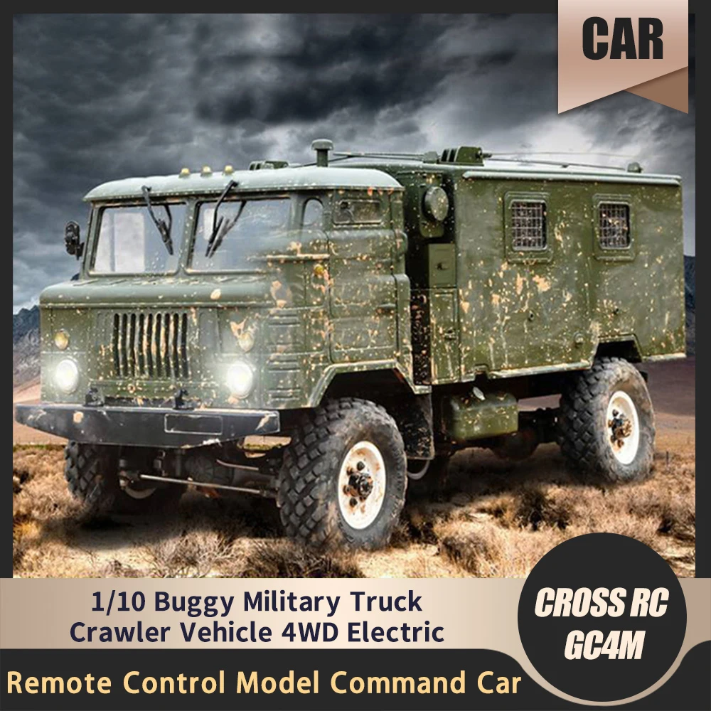 

CROSS RC GC4M 1/10 Buggy Military Truck Crawler Vehicle 4WD Electric Remote Control Model Command Car Adult Children Kids Gift