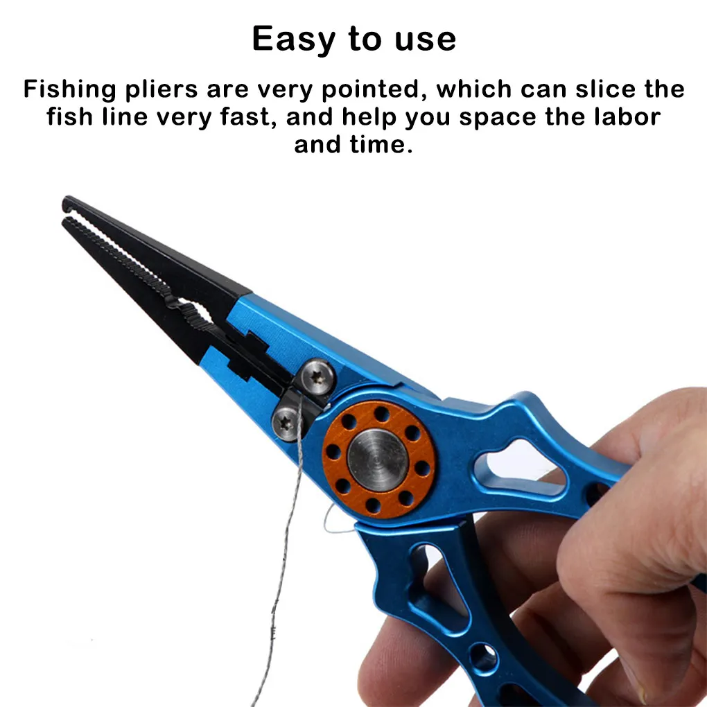 

Fishing Pliers Multi-Function Hook Remover Fish Lip Tongs Portable Lake Boat Rock Tackle Equipment for Fisherman Red