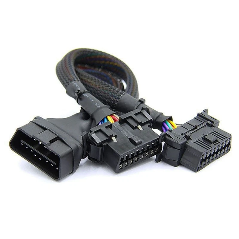 

Удлинитель OBD2 штекер-2 гнезда, 30 см