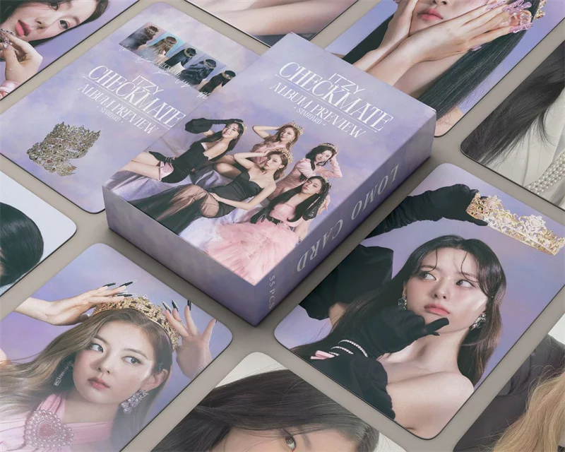

Pre-sale 55Pcs/Set Wholesale Kpop ITZY New Album CHECKMATE Lomo Card Photo Print Cards Poster Picture Fans Gifts Collection