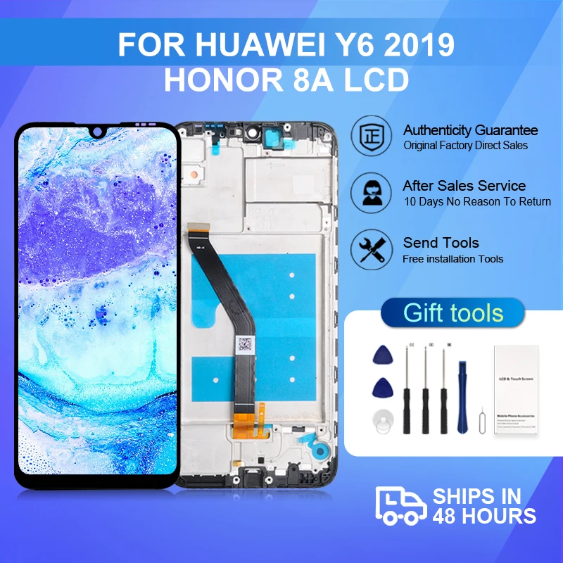 

1Pcs For Huawei Y6 2019 LCD Touch Screen Digitizer Repair Parts Y6S 2019 Assembly For Honor 8A Display With Tools Free Shipping