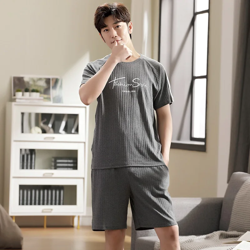Мужская летняя одежда для сна из двух предметов размеры 3xl 4xl |