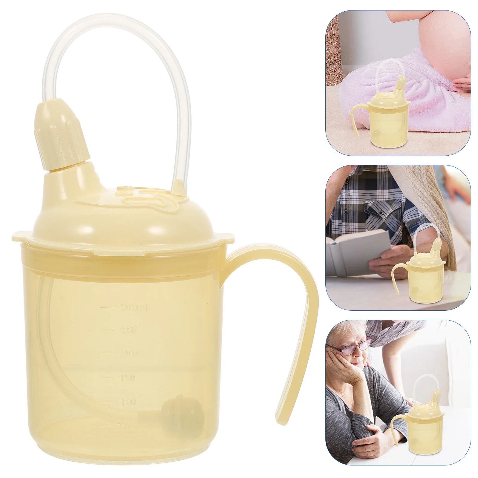 

Nursing Cup Adult Gifts Bedridden Patient Products Water Cups Straws Adults Drinking Pp Sippy Bottles Portable Pregnant Woman