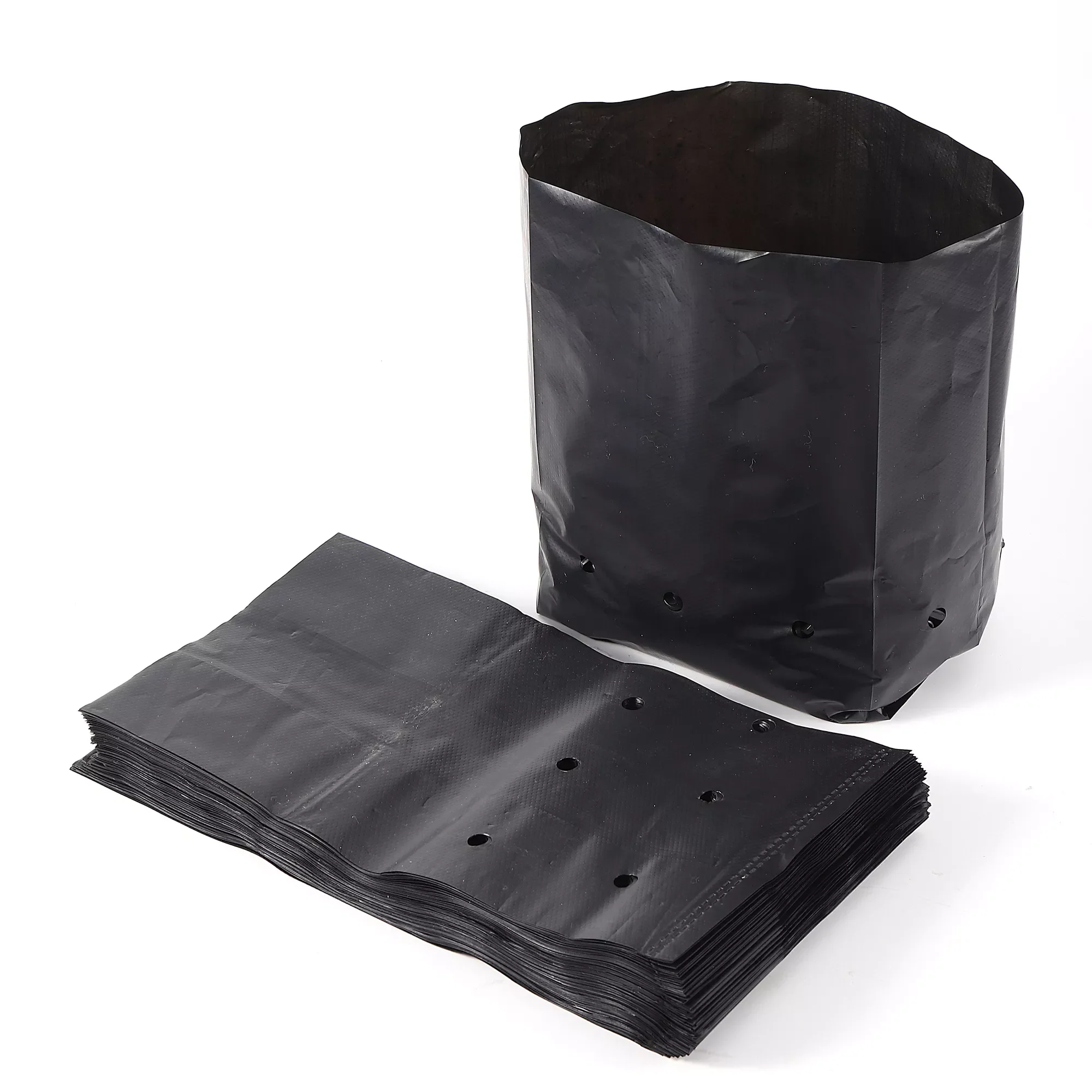

Thicken Plant Grow Bags Seedling Pots Eco-Friendly Garden With Breathable Holes Black Planting Bags PE Nursery Bags 20 Pcs