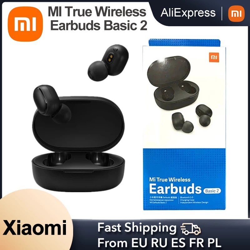 Глобальная версия Xiaomi MI True Wireless Earbuds Basic 2 Airdots S TWS Bluetooth 5 Наушники Redmi AirDots 2 Auto Link twсей061ls