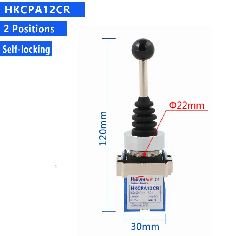 

Переключатель джойстика Monolever 2/4 положения 22/30 мм fourtree