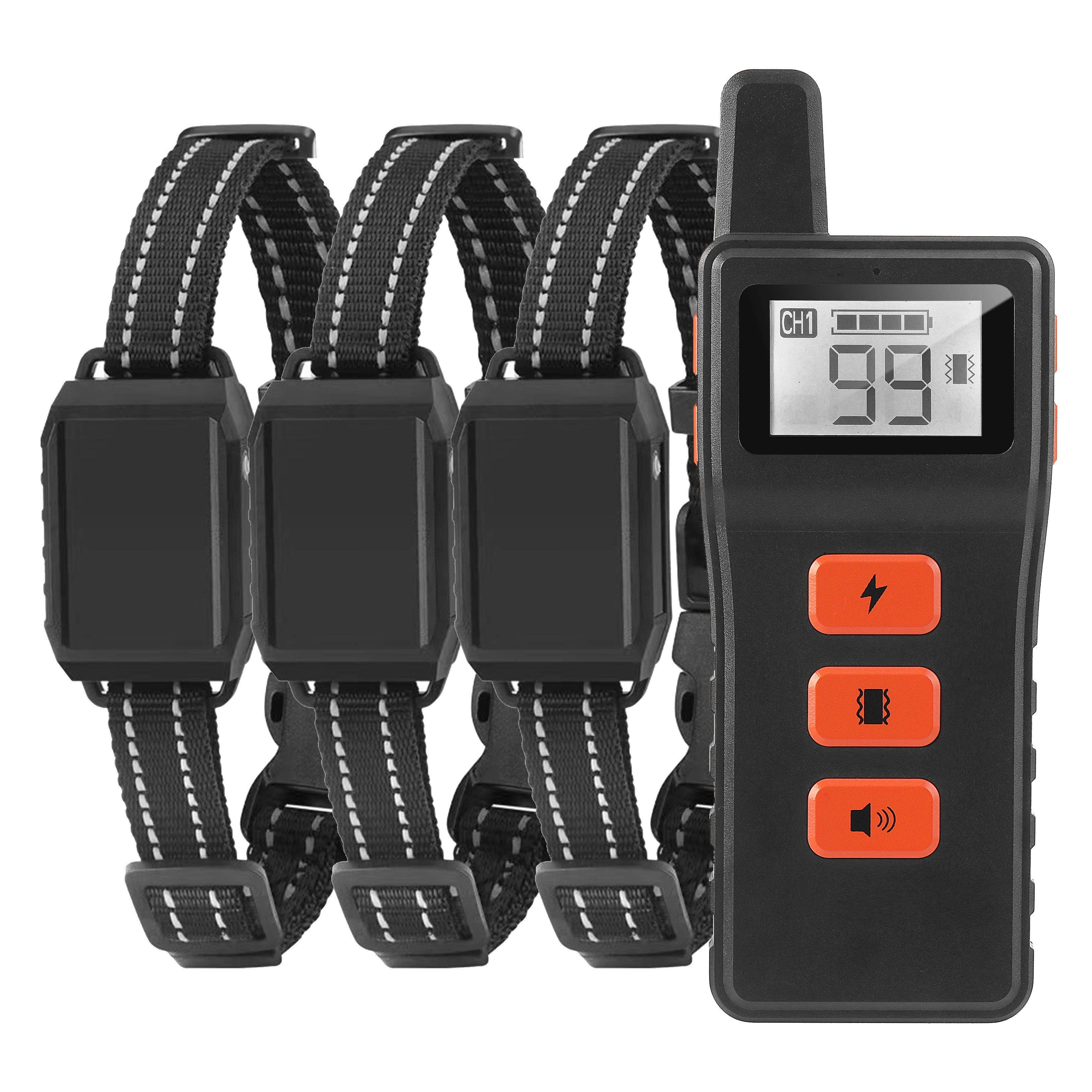 

Control Dog Collar Waterproof Electric Collar Dog Shock Sound Rechargeable Remote With Training Training Pet Vibration