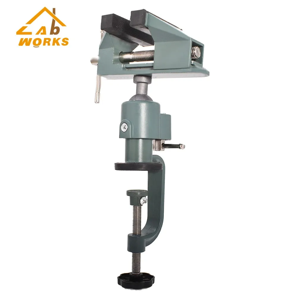 

Universal Table Vise 3 Inch Aluminum Swivel 360° Rotating for Holding Small Part