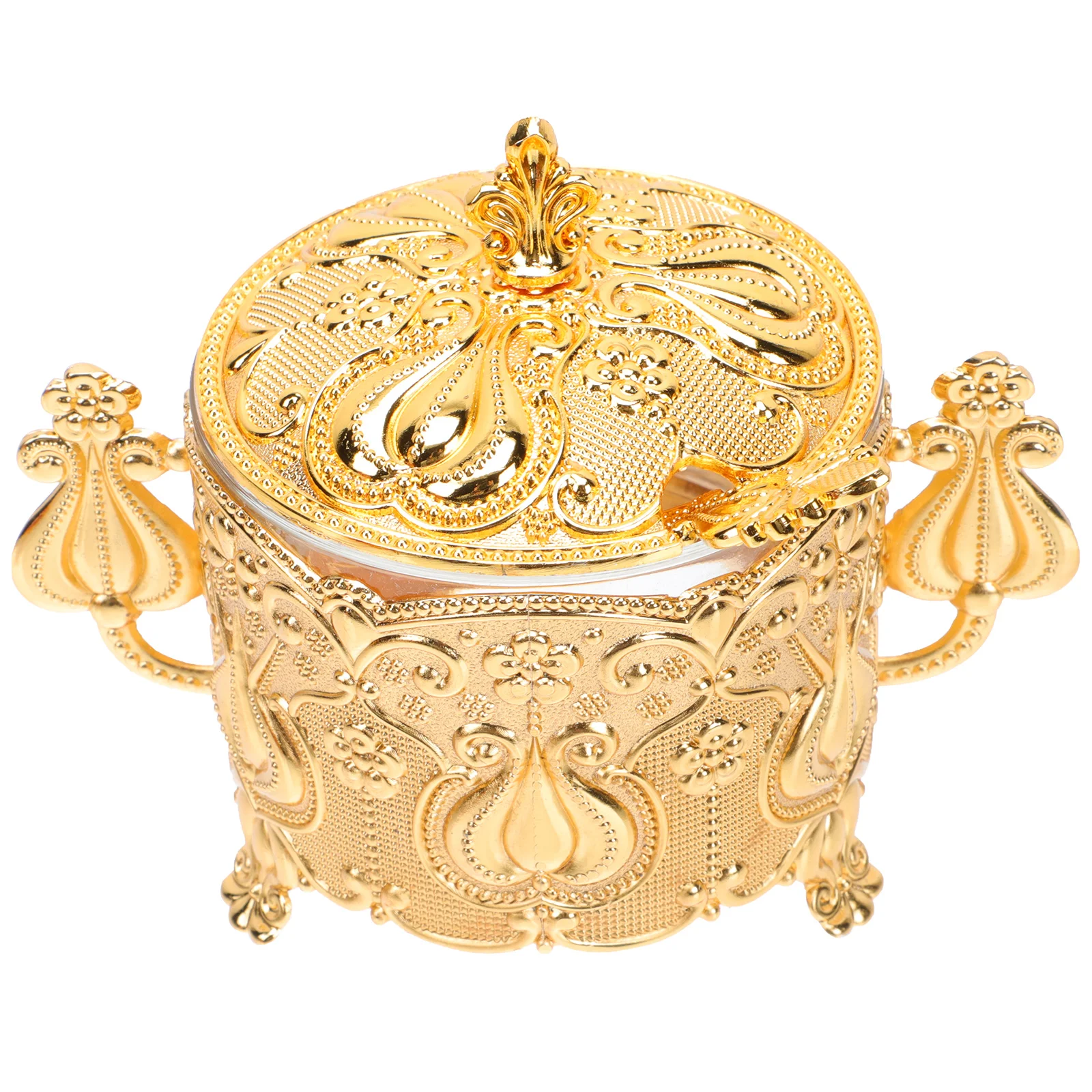 Стеклянный контейнер для сахарной чаши винтажные полки органайзер хранения