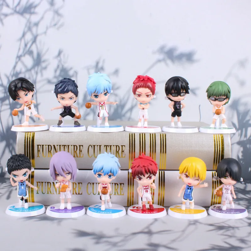 

Баскетбольная фигурка Kuroko's, Аниме фигурки Кагами, тайга, мурасакибара, атсуши, подставка, автомобильные аксессуары, фигурки, кавайные игруш...