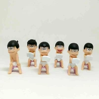 japanese anime matsuno karamatsu asson 6 dolls figure collection table ornaments kids toy gift