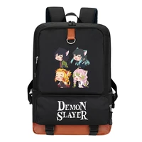 demon slayer backpack cute rengoku kyoujurou school bag for boys girls cosplay bookbag unisex rucksack