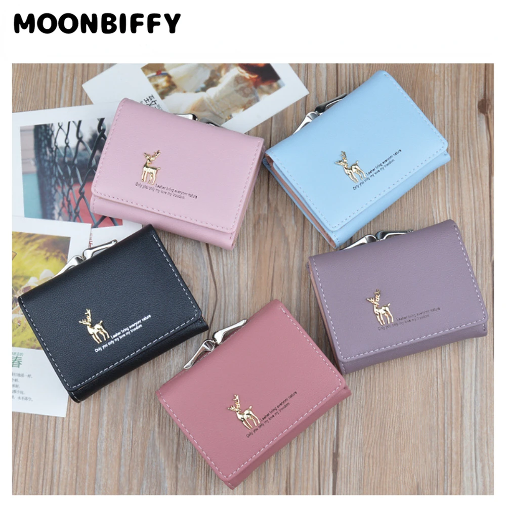 

Small Women Wallet Animal Short Women's Wallet Card Holder Girls Mini Wallet Woman Fashion Lady Coin Purse for Female Clutch Bag